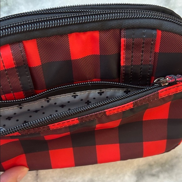 Lug Red and Black Plaid Super Coupe Convertible Crossbody Bag - Picture 4 of 4
